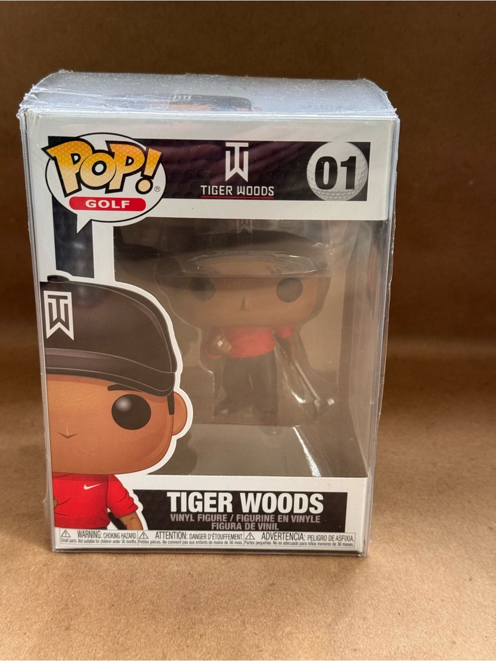 NWT Funko Pop! Golf Tiger Woods #01 in Protective Box Case
